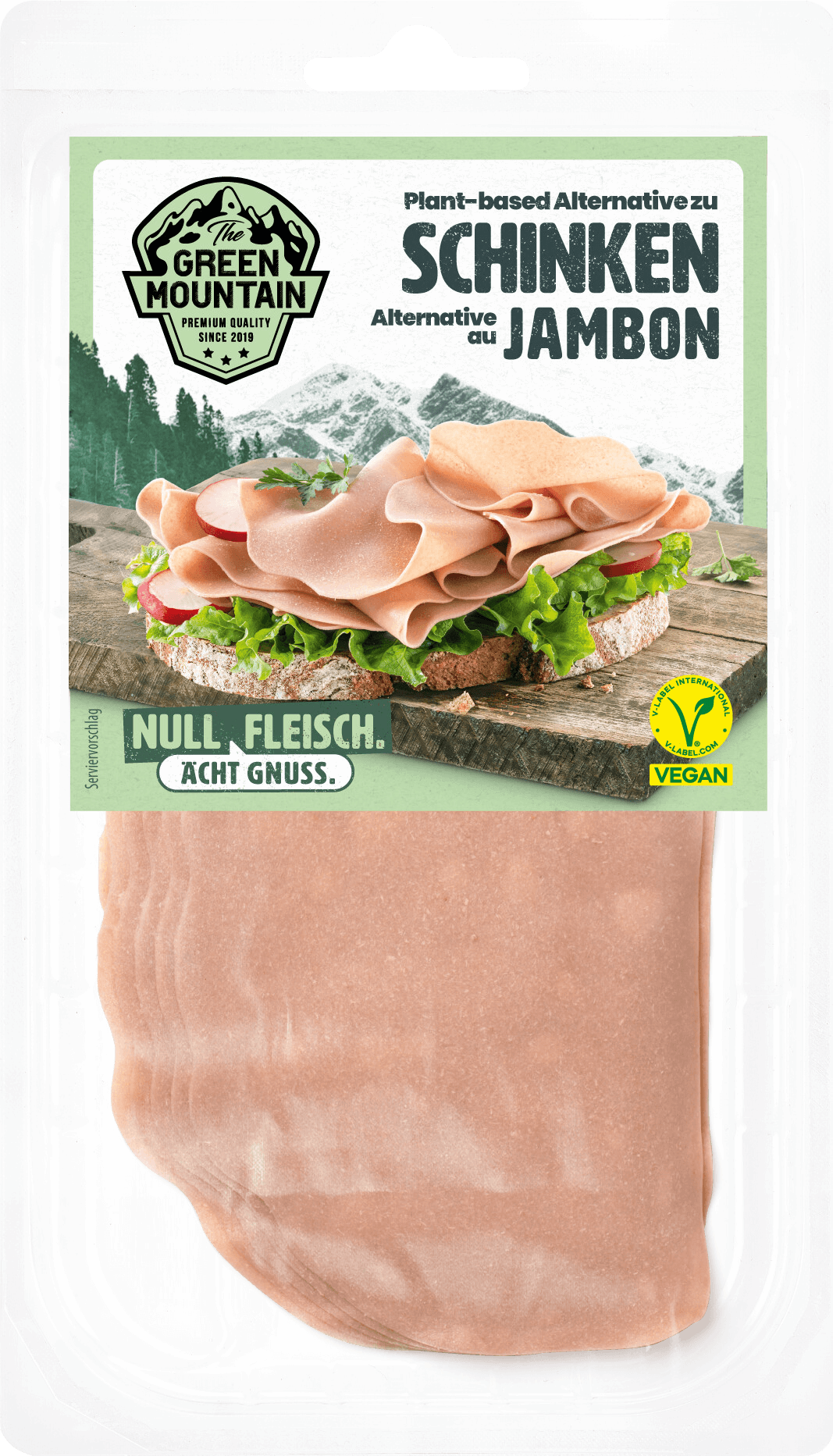 Veganer Schinken, vegan ham, Jambon végétalien