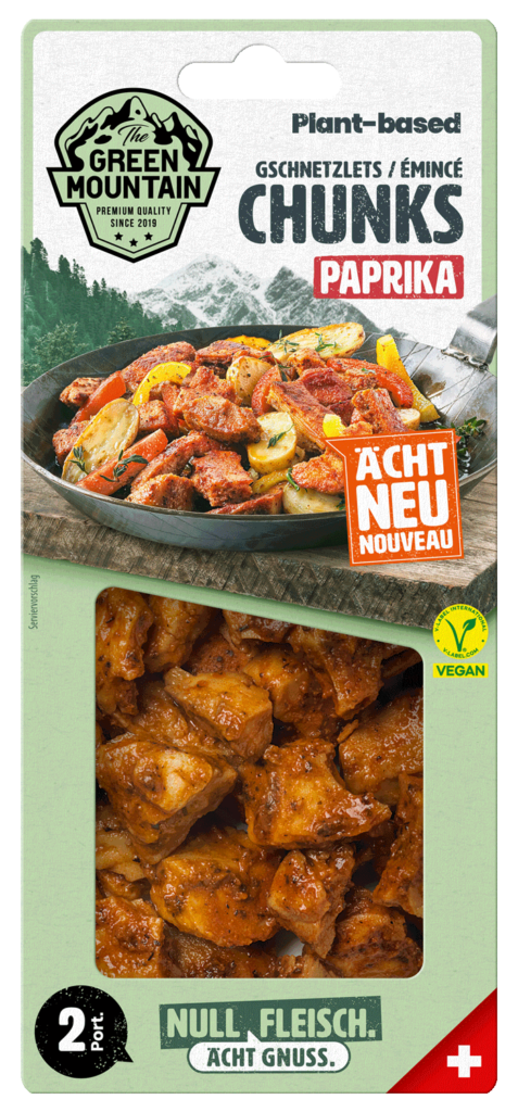 Plant-based Paprika Chunks, Plant-based paprika chunks, hunks de paprika à base de plantes