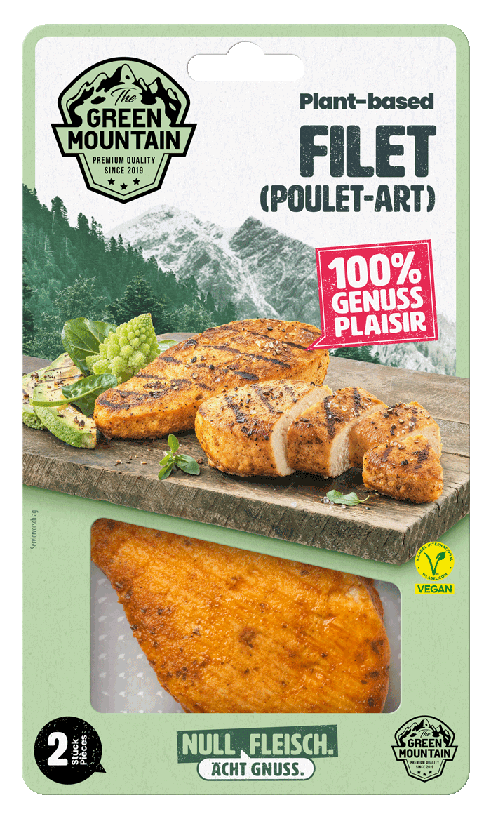 Plant-based fillet chicken style