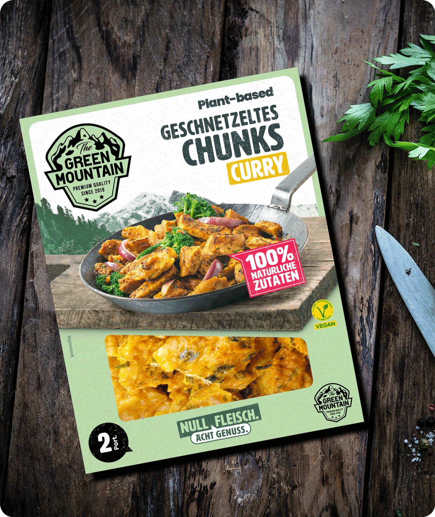 THE GREEN MOUNTAIN Chunks au curry