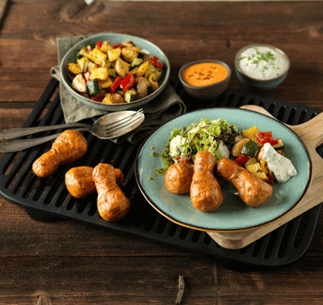 Wings mit Ofengemüse Kartoffeln und Ranch Sauce The Green Mountain Vegan